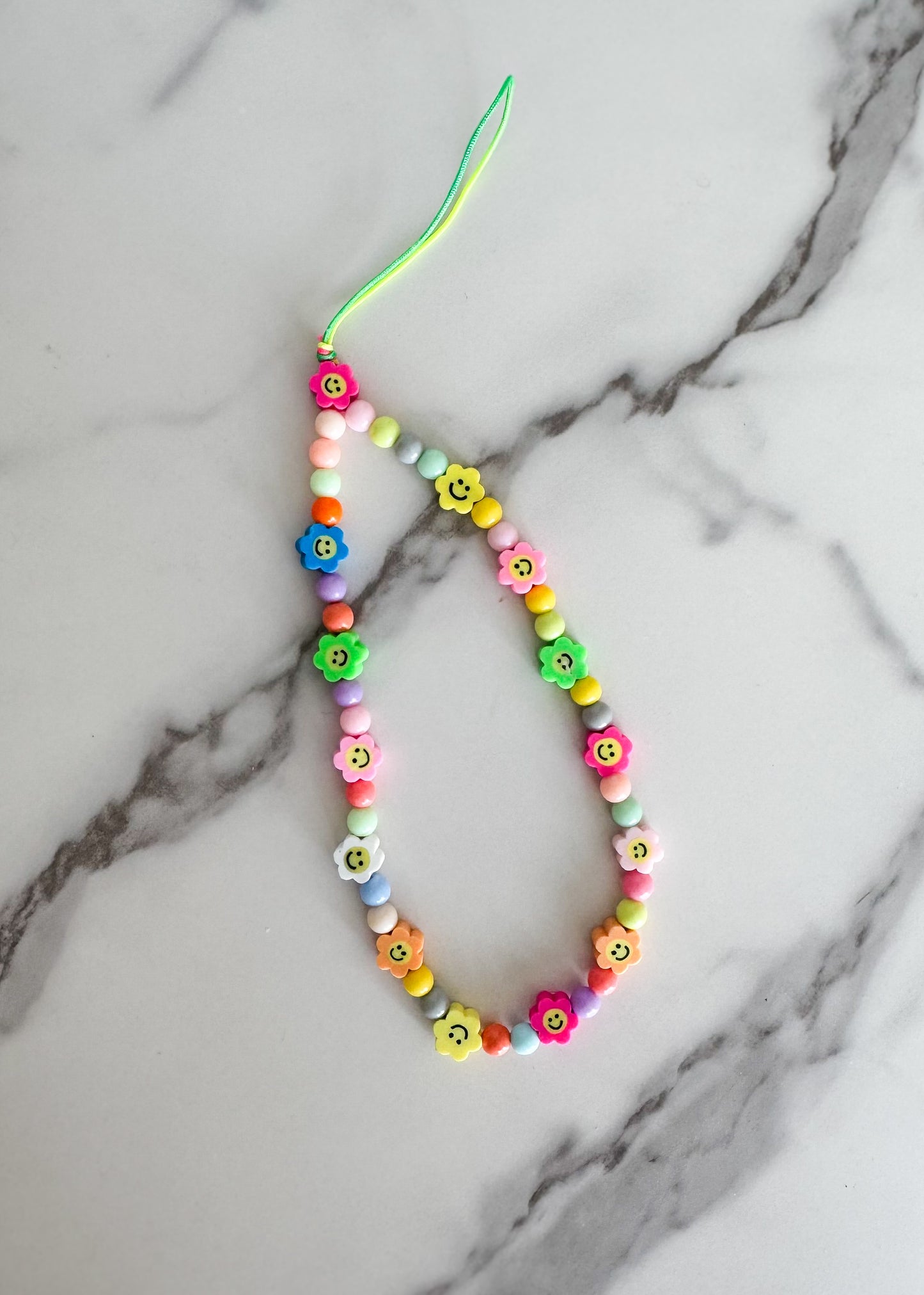 flower power phone charm strap