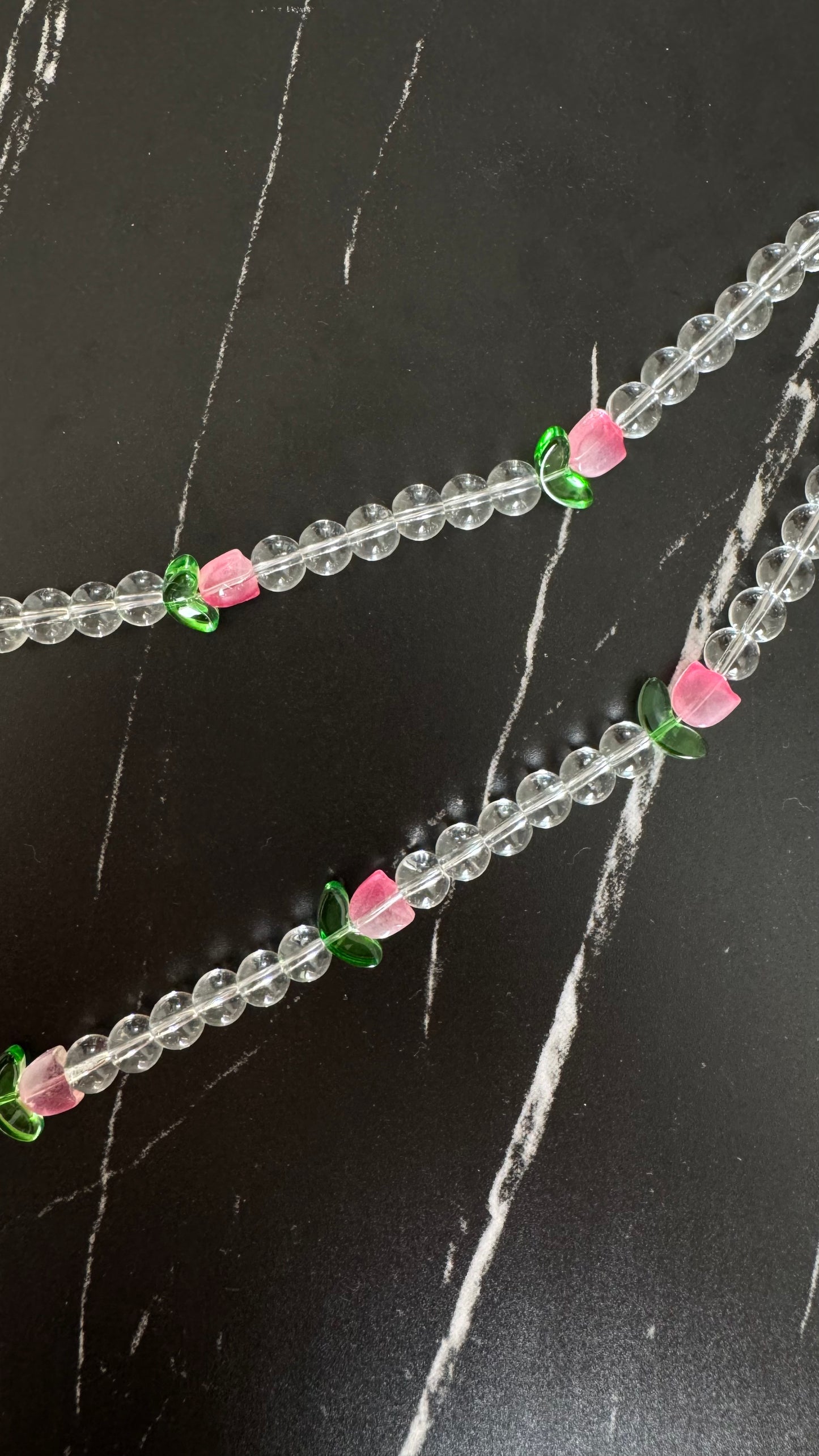 spring tulip crossbody phone chain